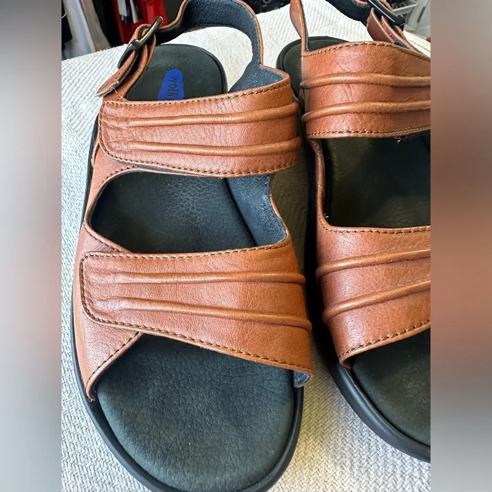 Wolky Sienna Mandalay Leather Sandals Comfort Size 38